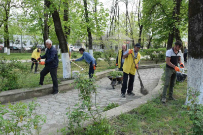 Quba: “Nizami” Parkında abadlıq işləri görülüb