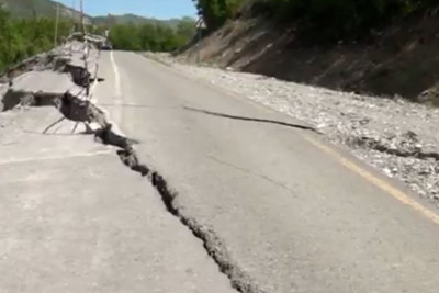 İsmayıllı: Lahıc-Dəmirçi yolu çöküb