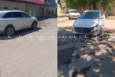 Qubada 2 avtomobil toqquşub - FOTO