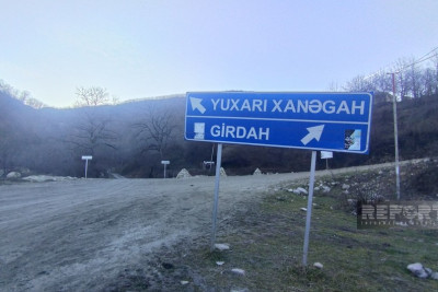 Qubanın turistik əhəmiyyətli kənd yolunda çökmələr yaranıb - FOTO