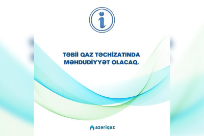 Xaçmaz və Qusarda qaz kəsiləcək