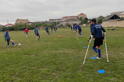Quba: Türkiyənin və Azərbaycanın Amputant Futbol klubları təlim-məşqlərə gəliblər