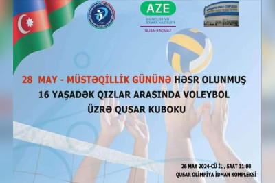 4 voleybol komandası Qusar Kuboku uğrunda mübarizə aparacaq