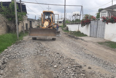 Xaçmaz: Padar kəndinin yollarına əncam çəkilib