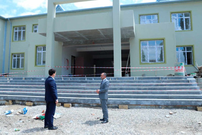 Xaçmaz: 3 korpuslu məktəb yeni tədris ilində istifadəyə veriləcək