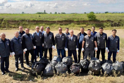 Xaçmaz: Xəzərin sahili tullantılardan təmizlənib