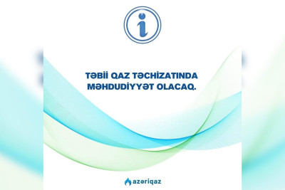 Xaçmaz və Qusarın qaz təminatında fasilə yaranacaq