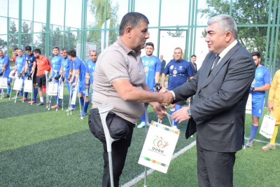 Qubada amputant futbol komandalarının məşqləri keçirilir