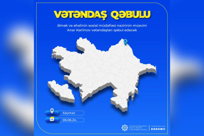 Nazir müavini Anar Kərimov Xaçmazda sakinlərlə görüşəcək