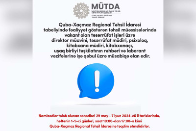 Şimal: RTİ-nin vakansiyaları var