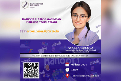 İsmayıllıda müəllimlər üçün təlim keçiriləcək