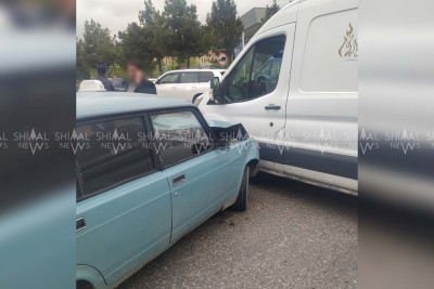 Quba: “VAZ” yük avtomobili ilə toqquşub