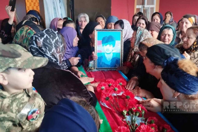 Xaçmaz: Şəhid Qayımovla vida mərasimi keçirilir