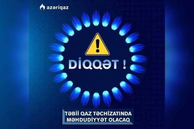 Qubada 1000-dən çox ev qazsız qalacaq