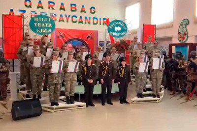 Qusarda hərbi yönümlü tamaşalar qurulub