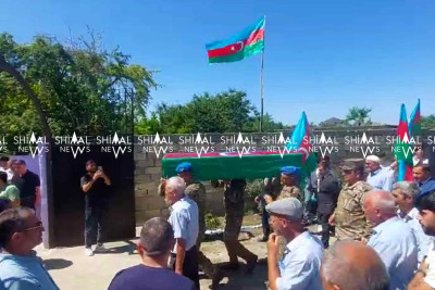 Xaçmazda 1-ci Qarabağ şəhidi dəfn edilib