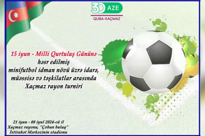 Futbol: Xaçmaz rayon turniri keçiriləcək