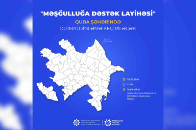 Quba şəhərində ictimai dinləmə keçiriləcək