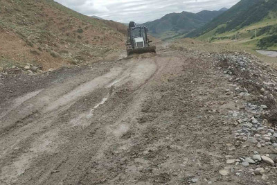 Quba: Uçmuş körpünün bərpası yekunlaşır