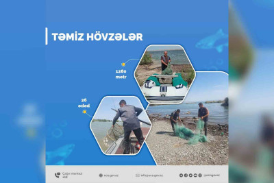 Xaçmaz: Qanunsuz ov alətləri Xəzərdən yığışdırılıb