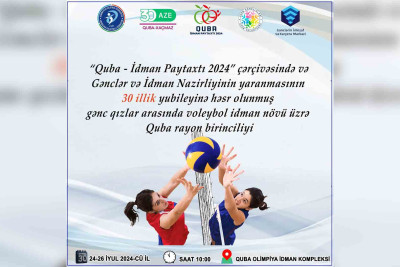 Quba OİK: Voleybol birinciliyi başlayıb