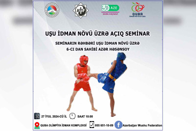 Qubada Uşu döyüş növü üzrə açıq seminar keçiriləcək