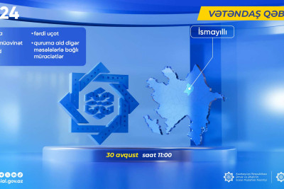 Sosial Xidmətlər Agentliyinin İdarə Heyətinin sədri İsmayıllıda qəbul keçirəcək