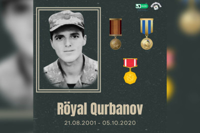 Bu gün Siyəzən şəhidi Röyal Qurbanovun doğum günüdür