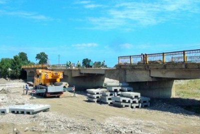 AYDA: Qusarçay üzərindəki körpünün təmir-bərpası aparılır