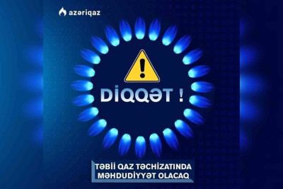 Xaçmaz şəhərində sabah qaz olmayacaq