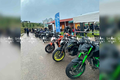Motosikletçilər Qusarda toplaşıblar