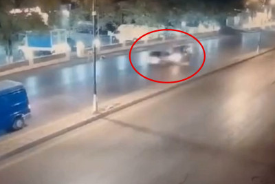 Qubada ağır qəzanın anbaan VİDEOSU