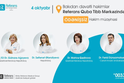 Qubada ödənişsiz həkim müayinəsi keçiriləcək