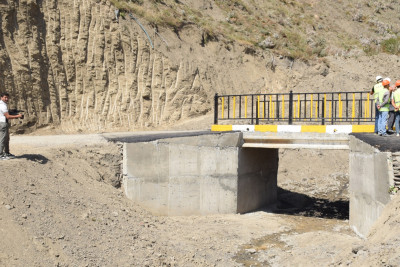 Qubanın Adur kəndinin sakinlərinə şad xəbər: Yeni körpü istifadəyə verildi