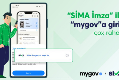 “mygov”da bütün sənədləri “SİMA İmza” ilə əldə etmək mümkün oldu