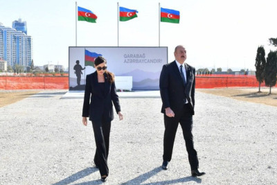Prezident Zəfər parkında olub