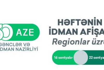 Gənclər üçün təşkil ediləcək idman tədbirlərin afişası