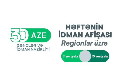 Şimal bölgəsinin həftəlik idman afişası