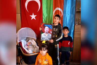 Qubada 4 övladı olan şəhidin ailəsi ziyarət edilib