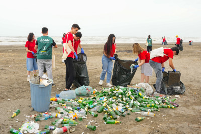 Şabran və Xaçmazın dəniz sahilləri təmizlənib