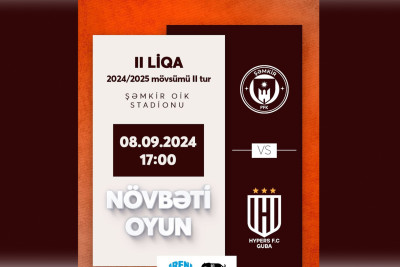 “Hypers Guba” ikinci turda “Şəmkir”lə üz-üzə gələcək