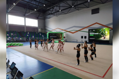 Qubada bədii gimnastika yarışının açılış mərasimi keçirilib