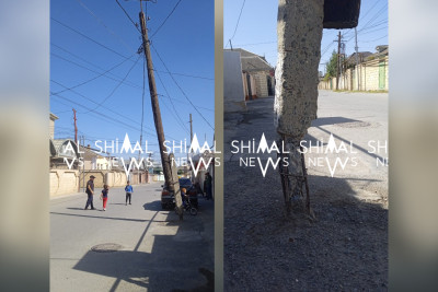 Xaçmazda elektrik dirəyi problemi - Azərişıq susurr