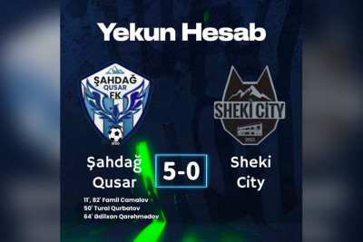 “Şahdağ Qusar” rəqibini darmadağın edib