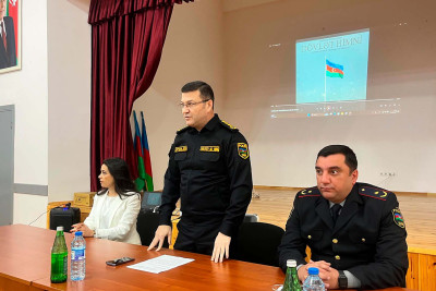 Polis Qubada maarifləndirici tədbir keçirib