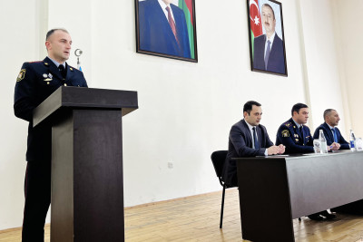 Qusarda polis məktəbliləri maarifləndirib