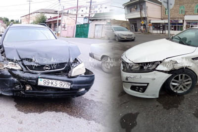 Xaçmazda avtomobil qəzası olub - FOTO