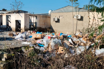 Şabran bazarı və dayanacaq zibil poliqonuna çevrilib-FOTO
