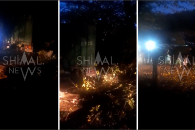 Qubada yük maşını dərəyə aşıb - VİDEO