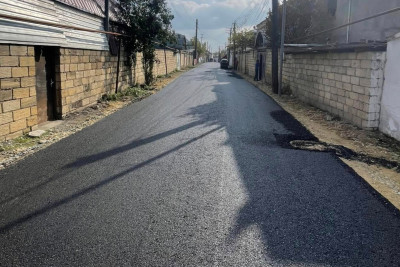 Xaçmazın daha 4 küçəsi asfaltlandı – FOTO